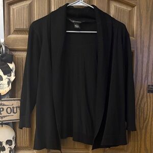 89th & Madison Classic Black Cardigan